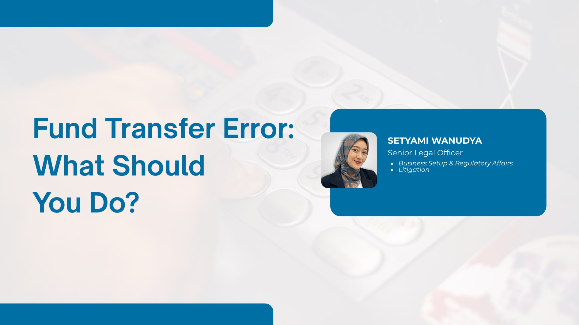 Fund Transfer Error: What Should You Do?